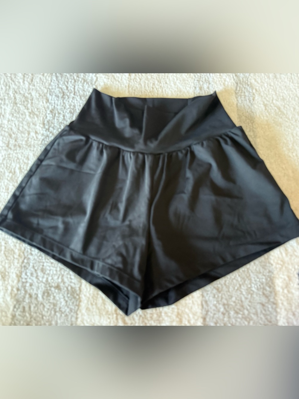 High-Waist Black Women’s Shorts